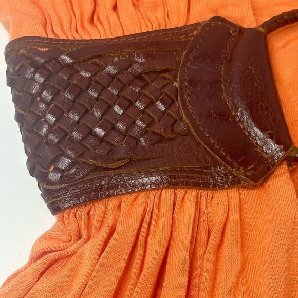 SKY WHO REMEMBERS “SKY” — BRAVO OC -Housewives WORE Orange Rayon SPANDEX SMALL - Picture 8 of 11